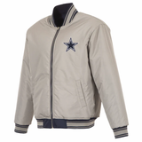 Dallas Cowboys Reversible Full-Zip Flight Jacket - J.H. Sports Jackets