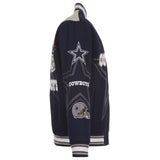 Dallas Cowboys Jacket - Embroidered Cotton Twill - JH Design