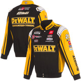 2025 Christopher Bell DeWalt Black Uniform Full-Snap Jacket-Black/Yellow