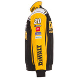 2025 Christopher Bell DeWalt Black Uniform Full-Snap Jacket-Black/Yellow