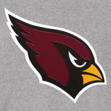 Arizona Cardinals Two-Tone Reversible Fleece Jacket - Gray/Black