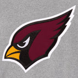 Arizona Cardinals Two-Tone Reversible Fleece Jacket - Gray/Black