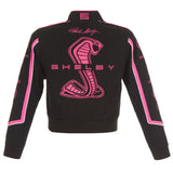 Carroll Shelby Collage Women Twill Jacket - Black/Pink