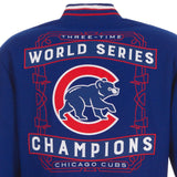 Chicago Cubs Commemorative Reversible Wool Championship Jacket - Royal