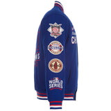 Chicago Cubs Commemorative Reversible Wool Championship Jacket - Royal