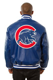 Chicago Cubs Full Leather Jacket - Royal