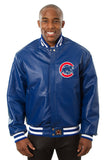 Chicago Cubs Full Leather Jacket - Royal