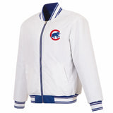 Chicago Cubs Reversible Full-Zip Flight Jacket - J.H. Sports Jackets