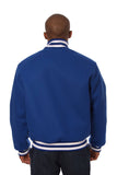 JH Design - All-Wool Varsity Jacket - Royal