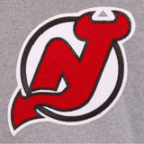 New Jersey Devils Two-Tone Reversible Fleece Jacket - Gray/Black