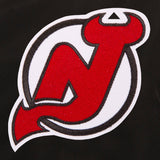 New Jersey Devils JH Design Lightweight Nylon Bomber Jacket – Black