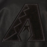 Arizona Diamondbacks Full Leather Jacket - Black/Black