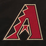 Arizona Diamondbacks JH Design Lightweight Nylon Bomber Jacket – Black