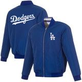 Los Angeles Dodgers Reversible Full-Zip Flight Jacket - J.H. Sports Jackets