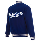 Los Angeles Dodgers Reversible Wool Jacket - Royal