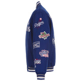 Authentic  JH Design Los Angeles Dodgers Commemorative Reversible Wool Championship Jacket - Royal