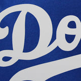 Los Angeles Dodgers Two-Tone Wool Jacket w/ Handcrafted Leather Logos - Royal/Gray