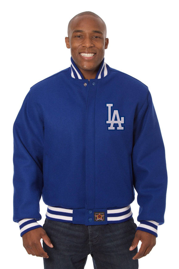 Los Angeles Dodgers Embroidered Wool Jacket - Royal