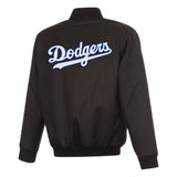 Los Angeles Dodgers JH Design Full-Snap Jacket - Black - J.H. Sports Jackets