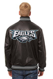 Philadelphia Eagles JH Design Handmade Full Leather Jacket-Black