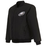 Philadelphia Eagles Reversible Wool Jacket - Black