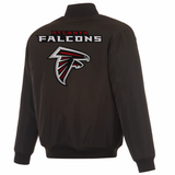 Atlanta Falcons Reversible Full-Zip Flight Jacket - J.H. Sports Jackets