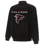 Atlanta Falcons Reversible Wool Jacket - Black