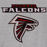 Atlanta Falcons Two-Tone Reversible Fleece Jacket - Gray/Black