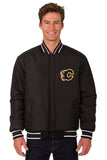 Calgary Flames Reversible Wool Jacket - Black