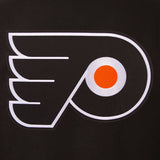 Philadelphia Flyers Reversible Wool Jacket Embroidered Logos- JH Design - Black