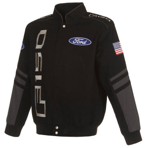 Ford F150 Embroidered Cotton Twill Jacket - Black