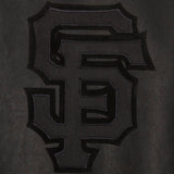 San Francisco Giants Full Leather Jacket - Black/Black