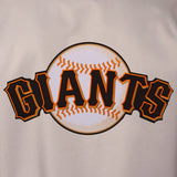 San Francisco Giants Poly Twill Varsity Jacket - Gray/Black