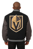 Vegas Golden Knights Handmade All Wool Two-Tone Jacket - Black/Grey - J.H. Sports Jackets