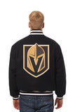 Vegas Golden Knights Handmade All Wool Two-Tone Jacket - Black - J.H. Sports Jackets
