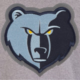 Memphis Grizzlies JH Design Two-Tone Reversible Fleece Jacket - Gray/Navy