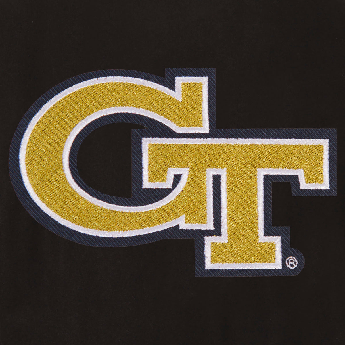 Georgia Tech Yellow Jackets Wool & Leather Reversible Jacket w ...