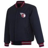 Cleveland Guardians Reversible Wool Jacket - Navy/Red