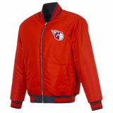 Cleveland Guardians Reversible Full-Zip Flight Jacket - J.H. Sports Jackets
