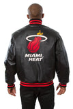 Miami Heat Full Leather Jacket - Black