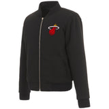 Miami Heat JH Design Reversible Women Fleece Jacket - Black