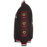 Chicago Blackhawks Commemorative Reversible Wool Championship Jacket - Black