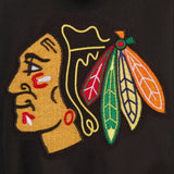 Chicago Blackhawks Two-Tone Reversible Fleece Hooded Jacket - Black/Red