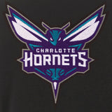 Charlotte Hornets JH Design Reversible Women Fleece Jacket - Black