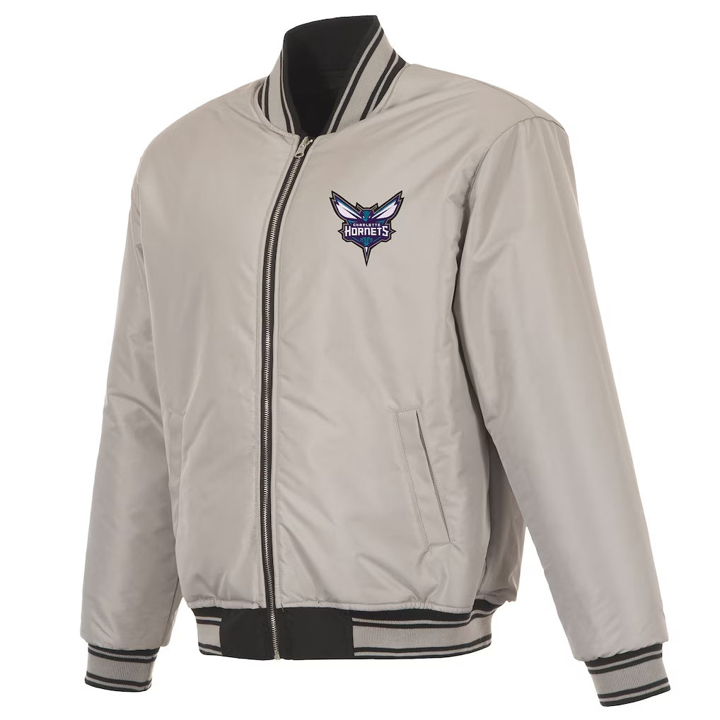 Charlotte Hornets Reversible Full-Zip Flight Jacket