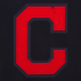 Cleveland Indians Reversible Wool Jacket - Navy