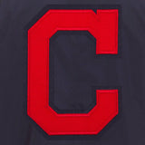 Cleveland Indians JH Design Lightweight Nylon Bomber Jacket – Navy