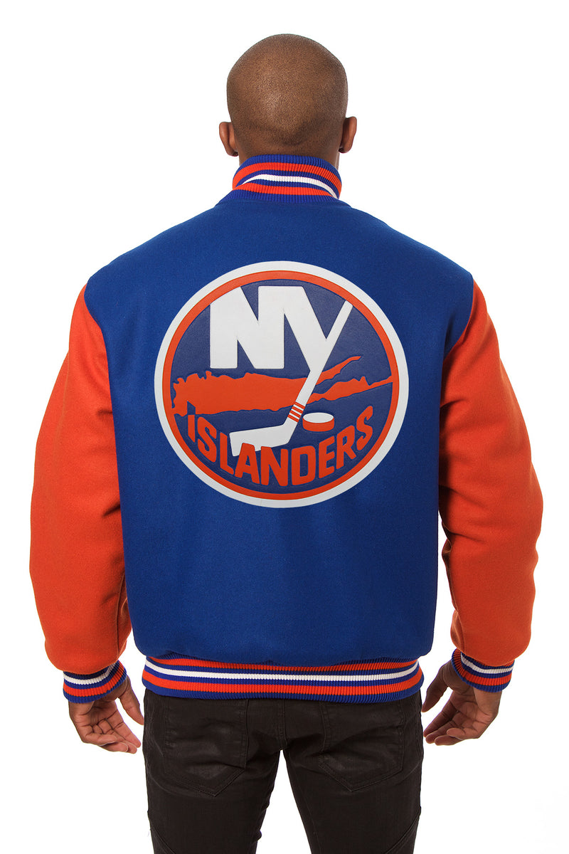 Islanders Jacket New York Islanders Handmade All Wool Two-Tone Jacket - Royal/Orange | J ...