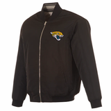 Jacksonville Jaguars Reversible Full-Zip Flight Jacket - J.H. Sports Jackets