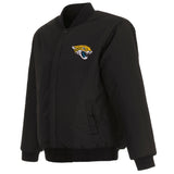 Jacksonville Jaguars Reversible Wool Jacket - Black